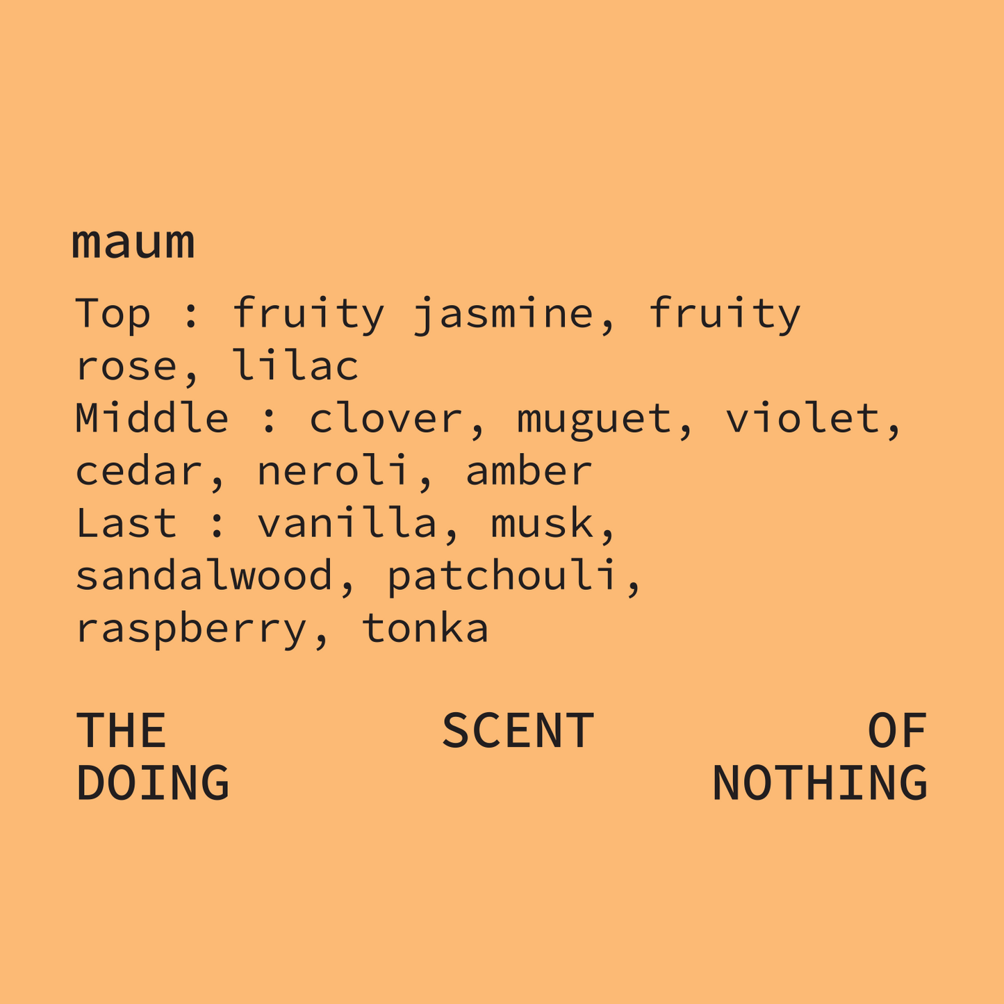 fragrance candle maum