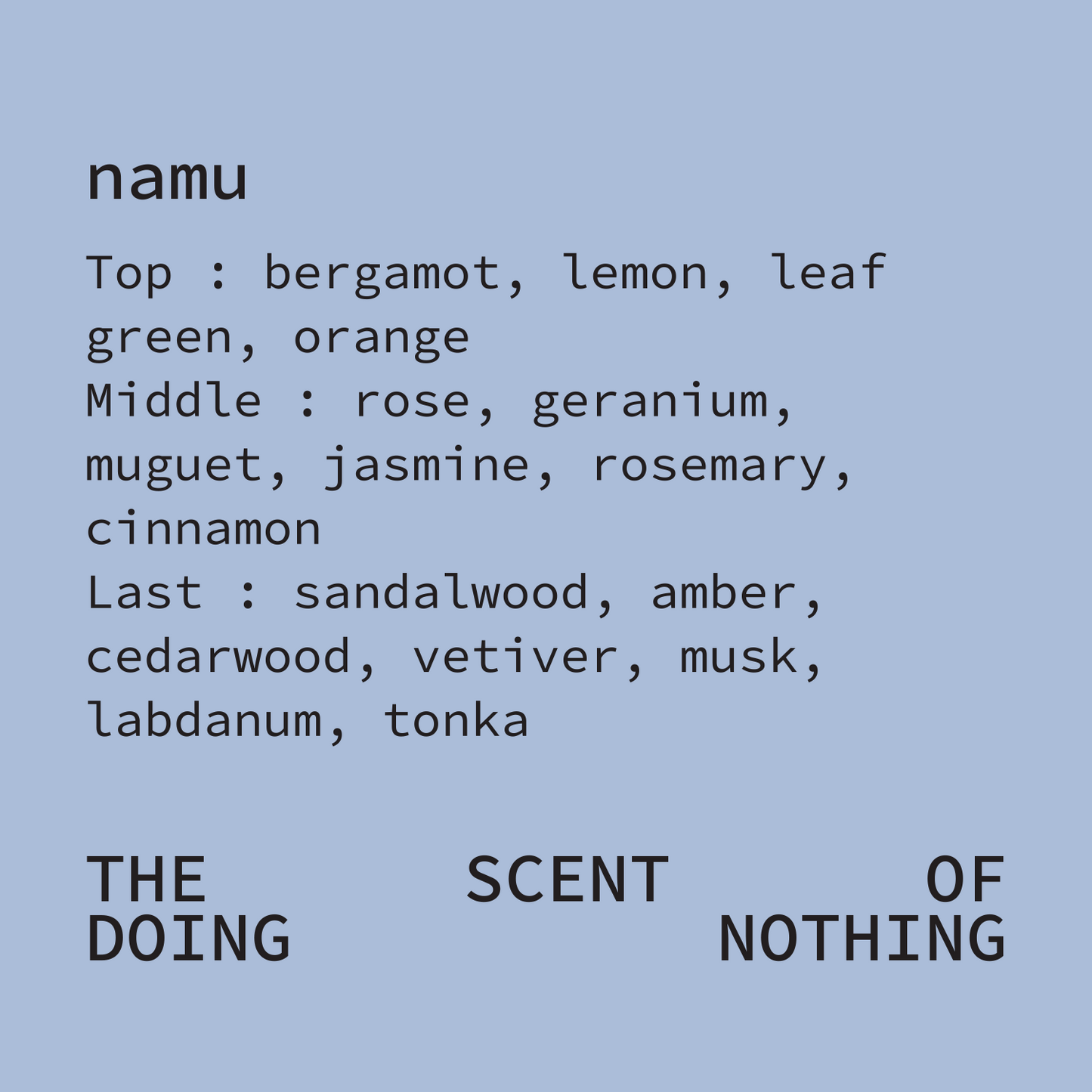 fragrance diffuser namu