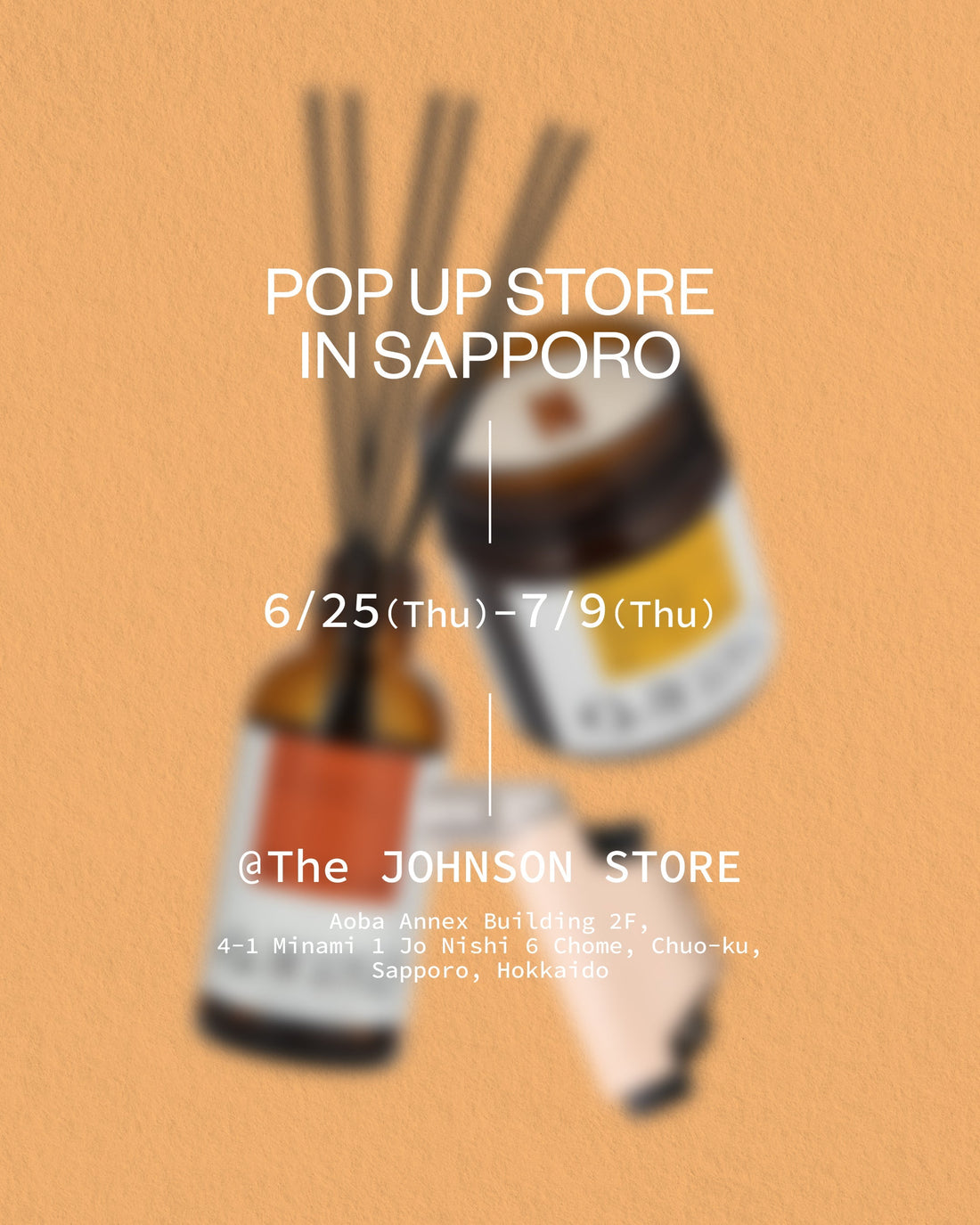 札幌 POPUP STORE 開催のお知らせ